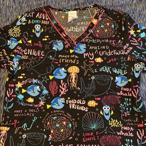 Disney Nemo scrub top
